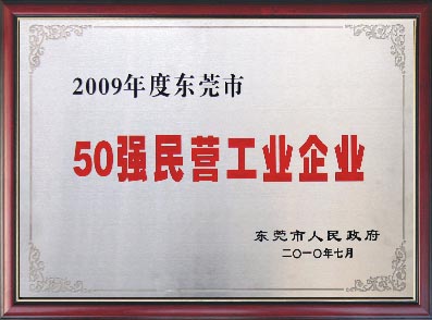 東莞市50強民營工業(yè)企業(yè)